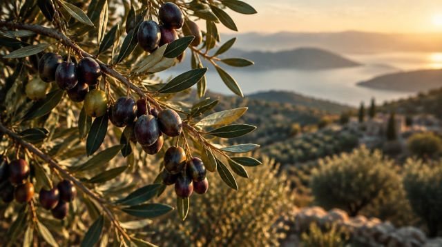 İman ve Amel – altın ışıkta zeytin dalı