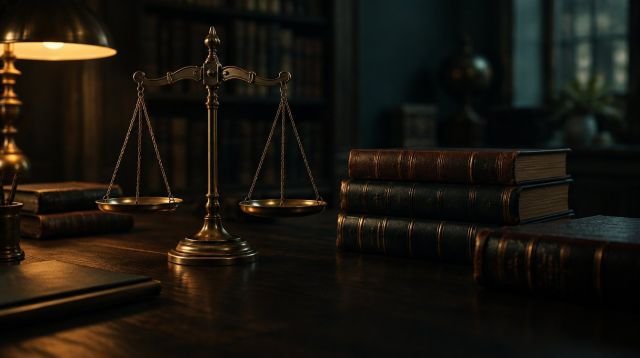 Fıkıh kategorisi – terazi ve eski kitaplar